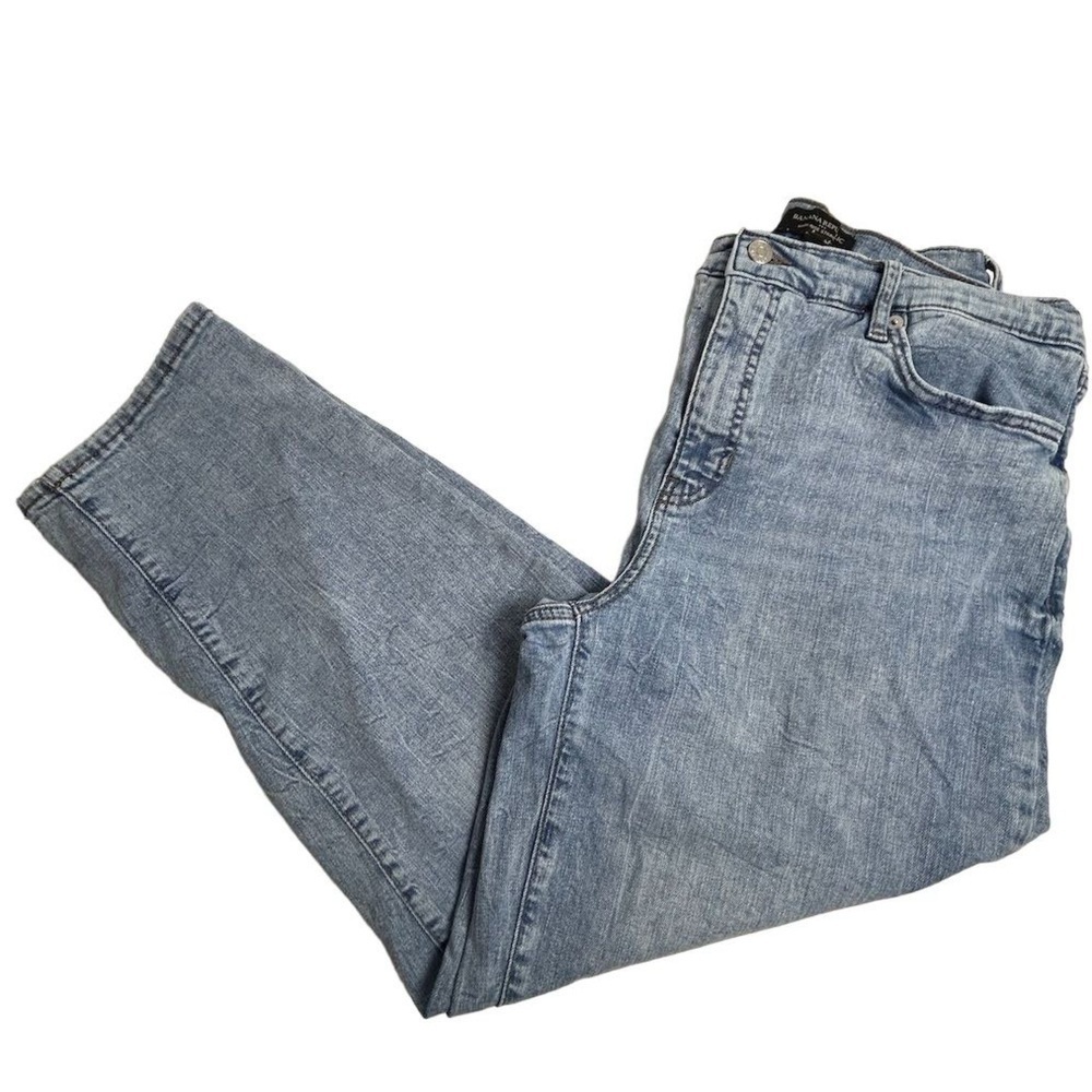 Banana Republic Women's High-Rise Straight Jeans Size 12 Blue Light Wash